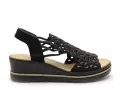 Rieker 67465 Noir Sandales à Talons Femme