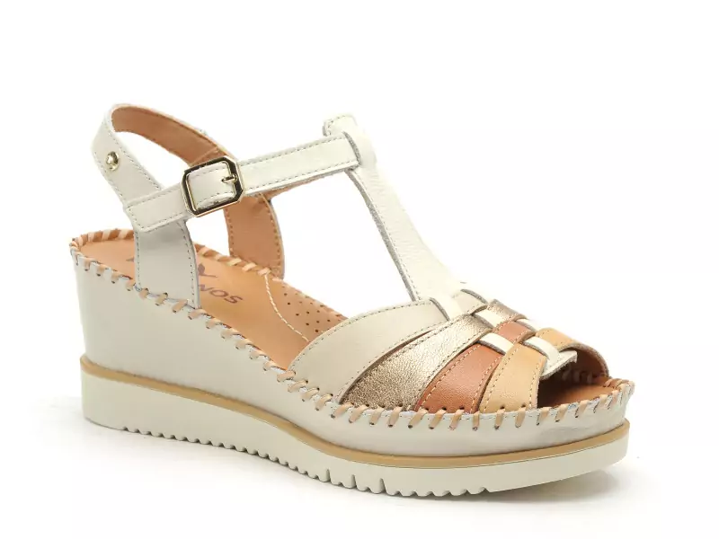 Pikolinos AGUA DULCE W3Z1836 Beige Sandales à Talons Femme
