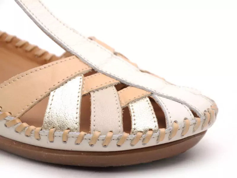 Pikolinos CADAQUES W8K0705 C1 Blanc Sandales Plates Femme