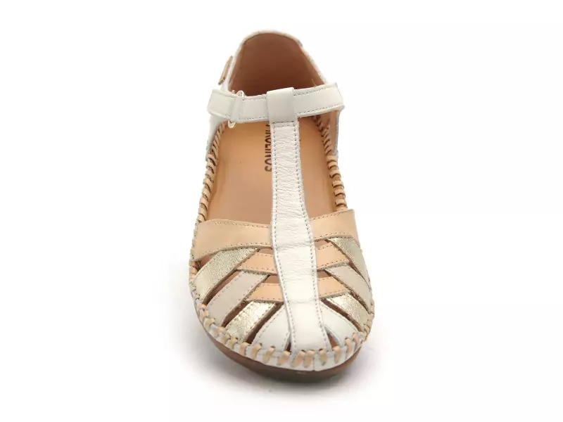 Pikolinos CADAQUES W8K0705 C1 Blanc Sandales Plates Femme