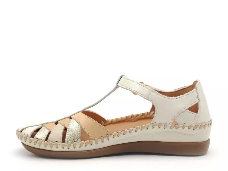 Pikolinos CADAQUES W8K0705 C1 Blanc Sandales Plates Femme