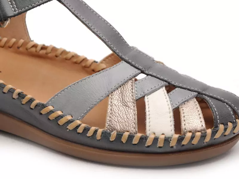 Pikolinos CADAQUES W8K0705 C1 Bleu Sandales Plates Femme