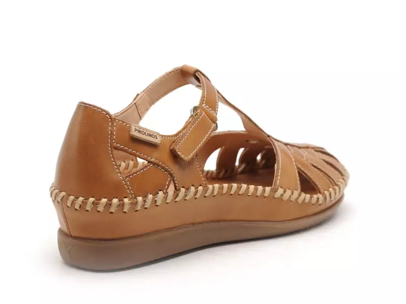 Pikolinos CADAQUES W8K0705 Marron Sandales Plates Femme