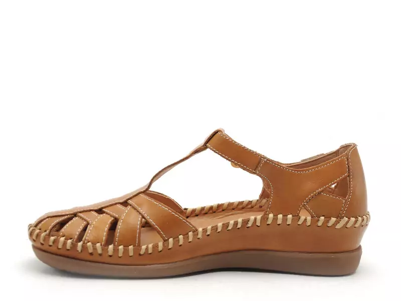 Pikolinos CADAQUES W8K0705 Marron Sandales Plates Femme