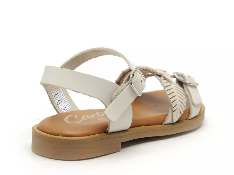  19735 Beige Sandales Fille