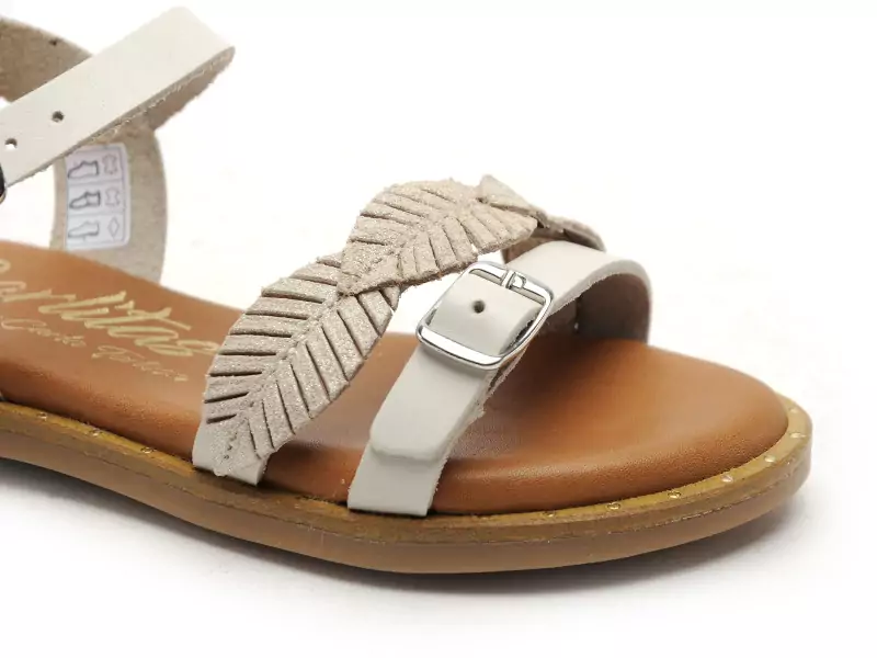  19735 Beige Sandales Fille