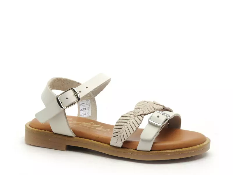  19735 Beige Sandales Fille