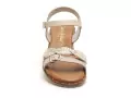  11735 Beige Sandales Plates Femme