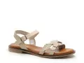  11735 Beige Sandales Plates Femme