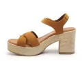  32624 Marron Sandales à Talons Femme