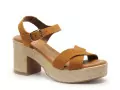  32624 Marron Sandales à Talons Femme