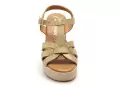  32563 Beige Sandales à Talons Femme
