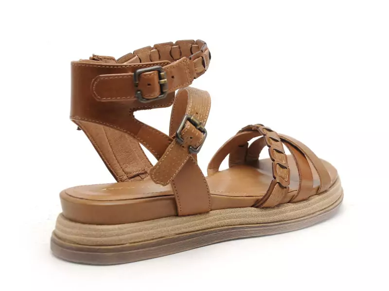 Tamaris 28210 44 Marron Sandales Plates Femme