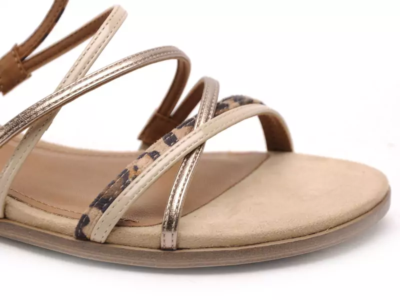 Tamaris 28103 42 Marron Sandales Plates Femme