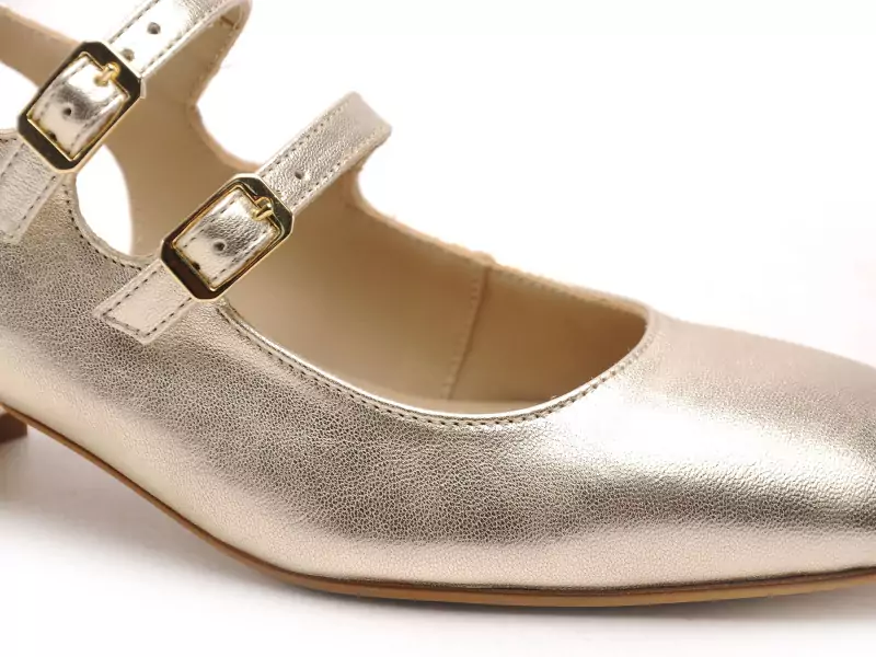 Reqins Escarpin ROSEWOOD Or Escarpins Femme