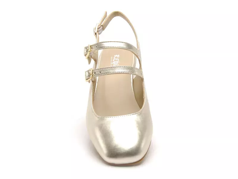 Reqins Escarpin ROSEWOOD Or Escarpins Femme