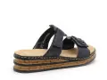 Rieker 62936 Bleu Mules et Sabots à Talons Femme