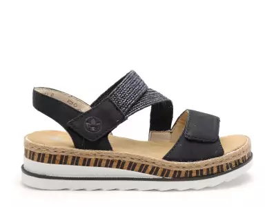 V7974 Bleu Sandales à Talons Femme