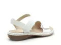 Rieker 65964 Blanc Sandales Plates Femme