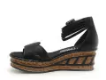 Rieker 68194 Noir Sandales à Talons Femme