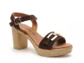 Eva Frutos 6812 Marron Sandales à Talons Femme