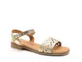 Eva Frutos 3089 Or Sandales Plates Femme