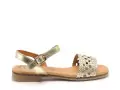 Eva Frutos 3089 Or Sandales Plates Femme