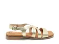 Eva Frutos 3060 Or Sandales Plates Femme
