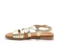Eva Frutos 3060 Or Sandales Plates Femme