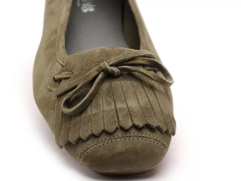 Reqins HINDI Kaki Ballerines Femme