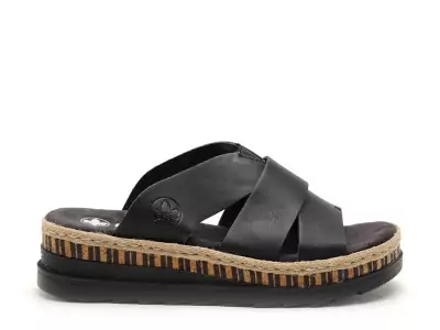 V7989 Noir Mules et Sabots à Talons Femme