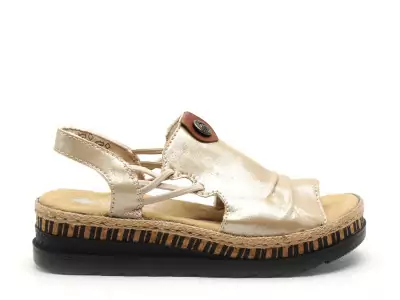 V7972 Or Sandales à Talons Femme