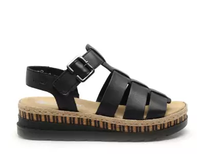 V7904 Noir Sandales à Talons Femme