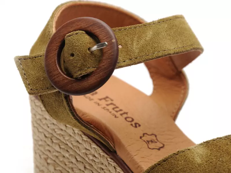 Eva Frutos 5816 Kaki Sandales à Talons Femme