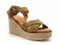 Eva Frutos 5816 Kaki Sandales à Talons Femme