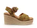 Eva Frutos 5816 Kaki Sandales à Talons Femme