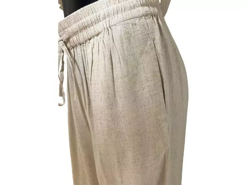 Pieces Pantalon Beige PIA HW WIDE Jeans et Pantalons Femme
