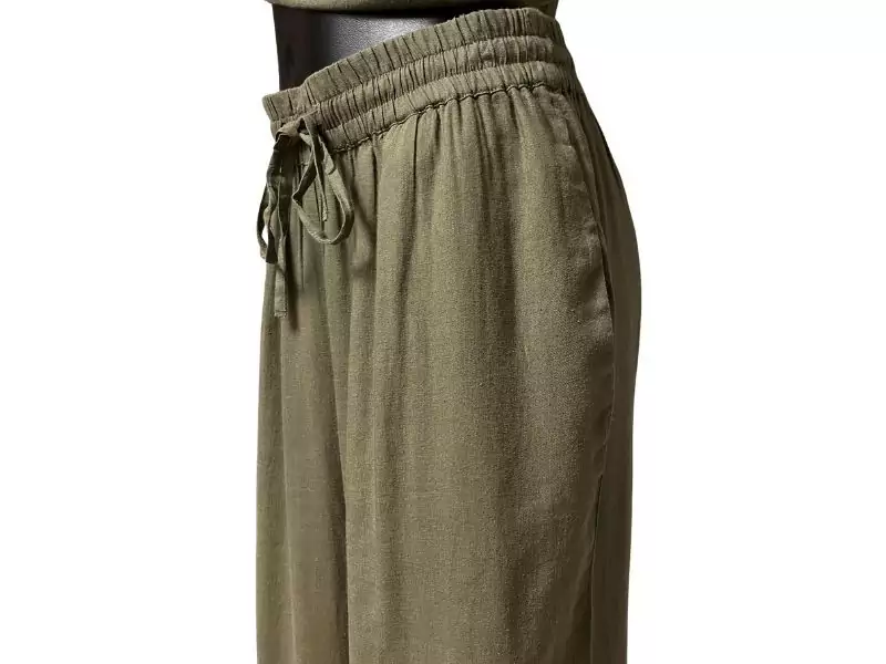 Pieces Pantalon Kaki PIA HW WIDE Jeans et Pantalons Femme