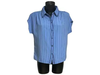 Chemisier Bleu BATITHI Chemisiers et Tuniques Femme