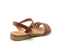 Eva Frutos 3089 Marron Sandales Plates Femme