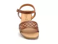 Eva Frutos 3089 Marron Sandales Plates Femme