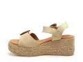 Eva Frutos 3777 Beige Sandales à Talons Femme