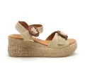 Eva Frutos 3777 Beige Sandales à Talons Femme