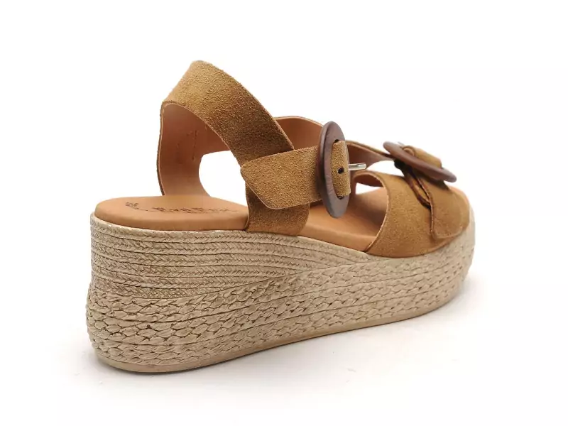 Eva Frutos 3777 Marron Sandales à Talons Femme