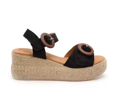 3777 Noir Sandales à Talons Femme