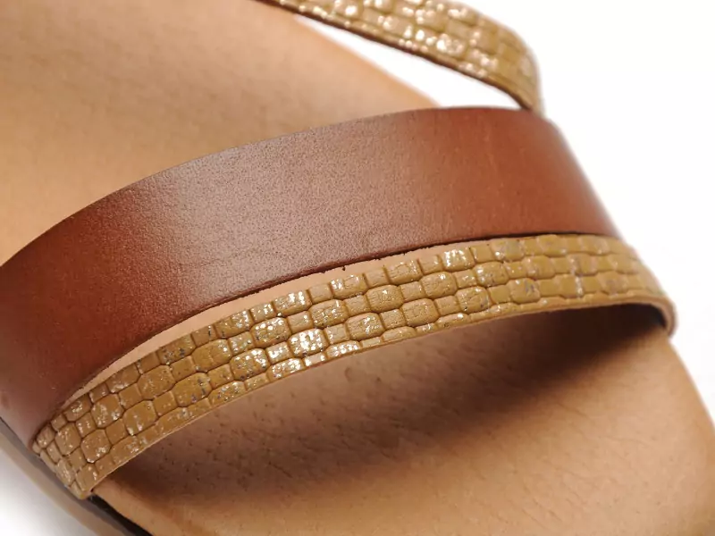 Eva Frutos 3015 Marron Sandales Plates Femme