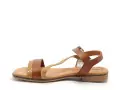 Eva Frutos 3015 Marron Sandales Plates Femme