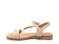 Eva Frutos 3015 Beige Sandales Plates Femme