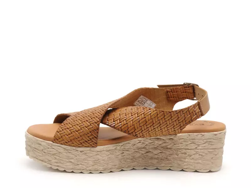 Eva Frutos 714 Marron Sandales à Talons Femme