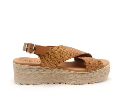 714 Marron Sandales à Talons Femme